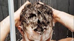  washing your hair in the shower