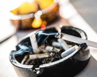  cigarette in the ashtray