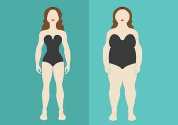  the picture of a slim and obese woman