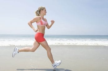  Running woman in sportswear
