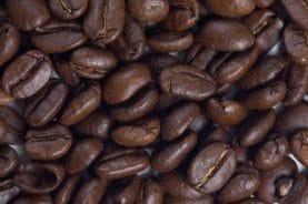  Black coffee beans