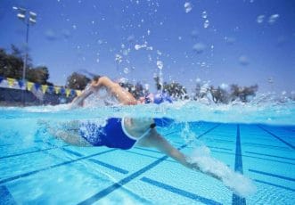 Swimming, aqua aerobics - pool exercises for weight loss 2 swimming in the pool