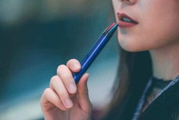  woman with an e cigarette