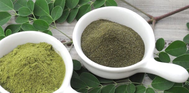  Powdered moringa leaves