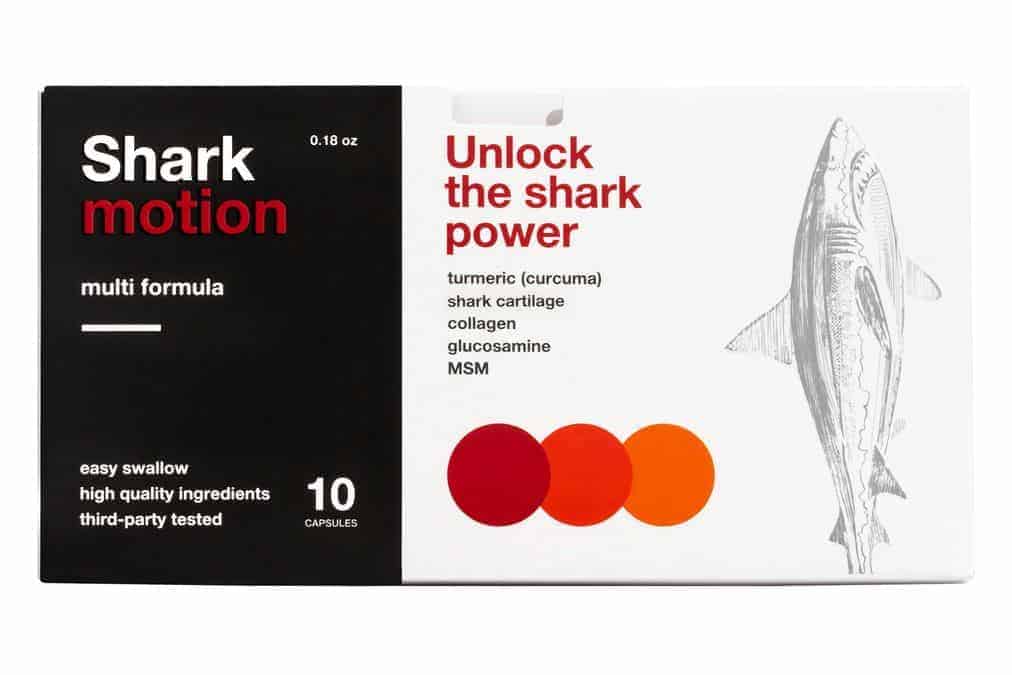 Shark Motion - capsules for joint pain with natural, plant-based composition 1 shark motion