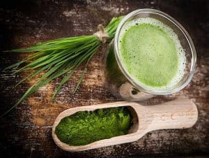 Young green barley - a healthy vitamin bomb 3 Shake with green barley