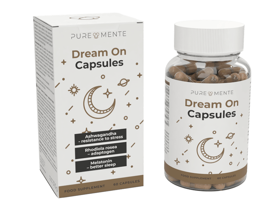 Pure Mente Dream On Capsules - stress under control and no problems with sleep 1 Pure Mente Dream On Capsules 4