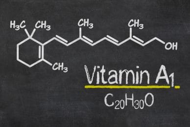  Chemical formula of vitamin A