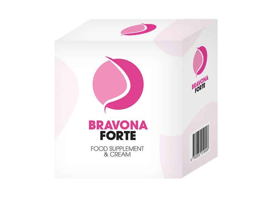 Bravona Forte - cream and pills to enlarge and firm the breasts 1 bravona pudelko 1 1