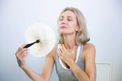 Menozina - a natural dietary supplement to relieve menopause symptoms 2 Hot flashes at menopause